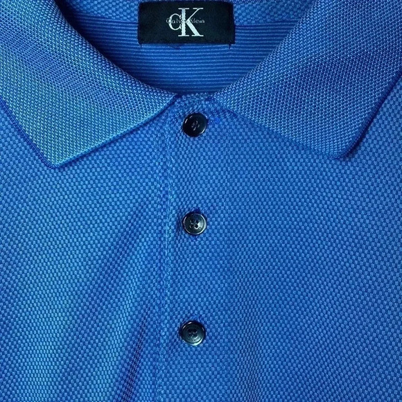 Calvin Klein Polo Shirt Blue Medium - Picture 5 of 5